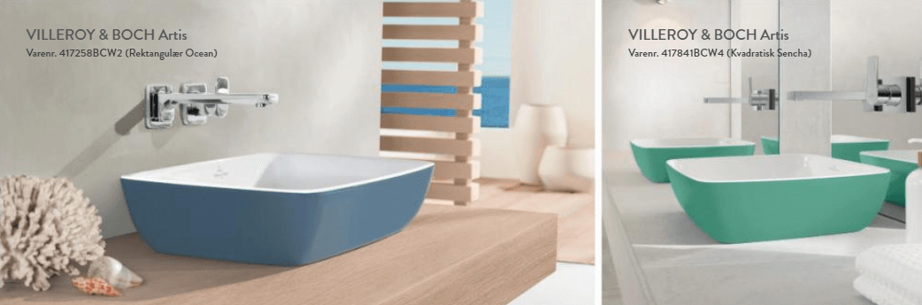 bolleservant i ulike farger